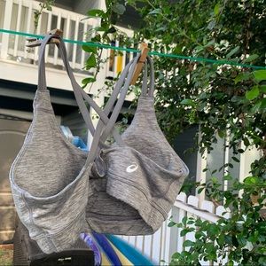 Asics gray sports bra 🤍